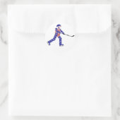 IJshockey USA Ronde Sticker (Tas)