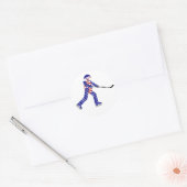 IJshockey USA Ronde Sticker (Envelop)