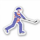 IJshockey USA Sticker (Voorkant)