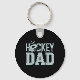 IjsHockey Vader Mannen Vader IjsHockey Speler Ijs Sleutelhanger