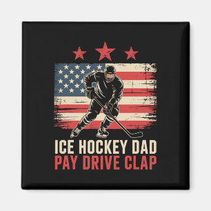 IJshockey Vader Papa Betaal Rit Klap Magneet
