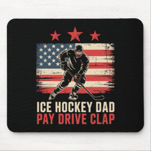 IJshockey Vader Papa Betalen Rijden Klappen  Muismat