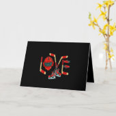 IjsHockey Valentijnsdag Liefde Cadeau Jongens Meis Kaart (Gele Bloem)