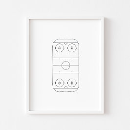 IJshockey veldkunst Poster