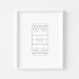 IJshockey veldkunst Poster