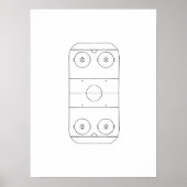 IJshockey veldkunst Poster (Voorkant)