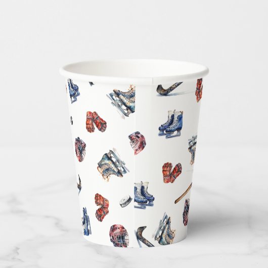 IJshockey verjaardagsbekers, ijshockeyfeest Papieren Bekers (Rechts)