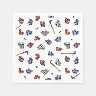 IJshockey Verjaardagsservetten, ijshockeyfeest Servet