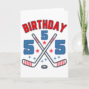 IJshockey vijf verjaardag jongen 5de verjaardag jo Kaart