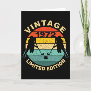 IJshockey Vintage 1972 Verjaardag 50e Verjaardag H Kaart