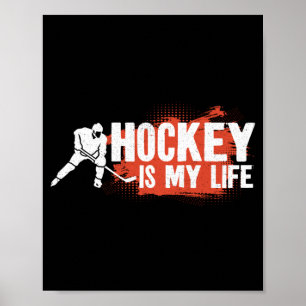 IJshockey Vintage Hockey Is Mijn Leven 1 Poster