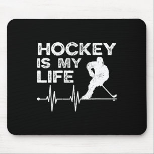 IJshockey Vintage Hockey Is Mijn Leven Muismat