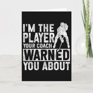 IJshockey Vintage Ik Ben De Speler Waarvoor Je Coa Kaart