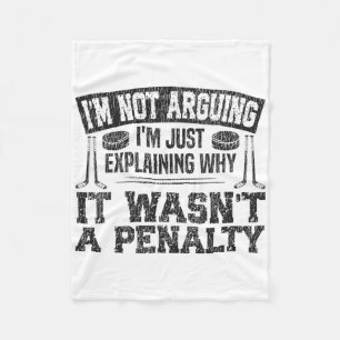 IJshockey Vintage Ik Discussieer Niet Ik Leg Net U Fleece Deken