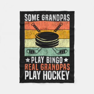 IJshockey Vintage Opa Retro Sommige Opa's Fleece Deken