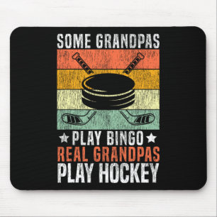 IJshockey Vintage Opa Retro Sommige Opa's Pla Muismat