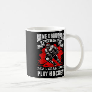 IJshockey Vintage Opa Sommige Opa's Spelen Bing Koffiemok