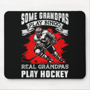 IJshockey Vintage Opa Sommige Opa's Spelen Muismat