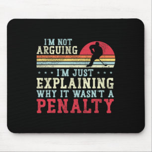 IJshockey Vintage Retro Ik Discussieer Niet Ik Leg Muismat