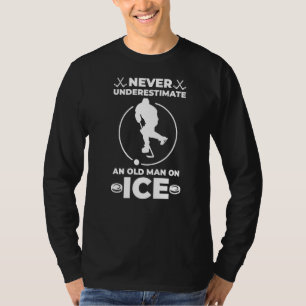 IJshockey voor oude ijshockeyfans T-shirt