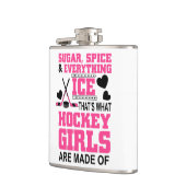ijshockey voor zoete suiker en specerijmeisjes heupfles (Links)