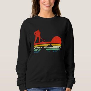 IJshockey Wintersport IJshockey Art Retro Sunse Trui