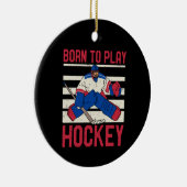 IJshockey Wintersporten Keramisch Ornament (Rechts)