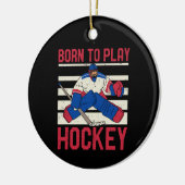 IJshockey Wintersporten Keramisch Ornament (Links)