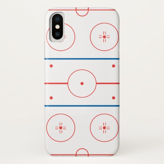 ijshockeybaan grafiek Case-Mate iPhone case (Achterkant)
