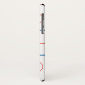 ijshockeybaan grafiek Case-Mate iPhone case (Achterkant/links)
