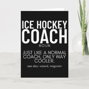 IJshockeycoach Definitie Trots Grappig IJshockey Kaart