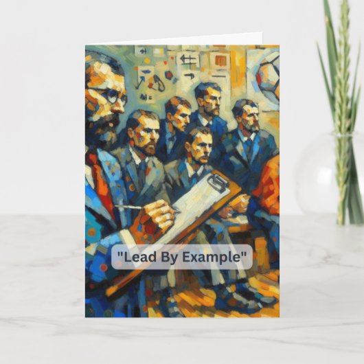 IJshockeycoach geeft het goede voorbeeld Kaart (Voorkant)