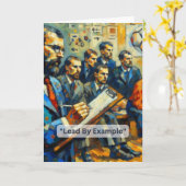 IJshockeycoach geeft het goede voorbeeld Kaart (Gele Bloem)