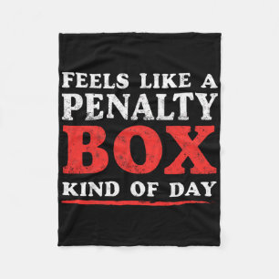 IJshockeydoelman voelt zich als een penaltybank so Fleece Deken