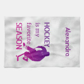 IJshockeyhanddoek Favoriete paars Theedoek (Horizontaal)