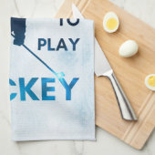 IJshockeyhanddoekdroog lemmet, geboren uit blauw i Theedoek (Quarter Fold)