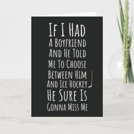 IJshockeykaarten voor haar tiener meisjes vrouwen Kaart