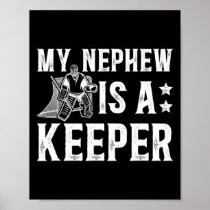 IJshockeykeeper Oom van een ijshockeydoelman Oom Poster
