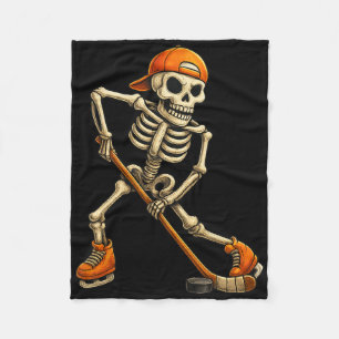 IJshockeyskelet Halloween-kostuum Heren Jongens Ki Fleece Deken