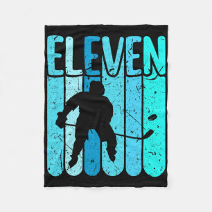IJshockeyspeler 11e verjaardag Jongens IJshockey Fleece Deken