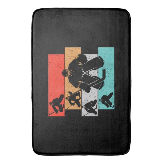 IJshockeyspeler Badmat (Voorkant Verticaal)