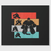 IJshockeyspeler Cadeaupapier (Vlak)