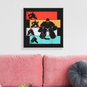 IJshockeyspeler Canvas Afdruk (Insitu (Woonkamer))