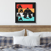IJshockeyspeler Canvas Afdruk (Insitu (Slaapkamer))