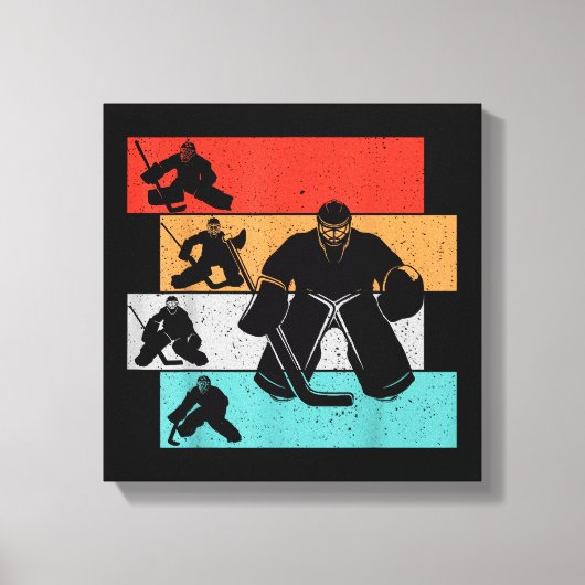 IJshockeyspeler Canvas Afdruk (Voorkant)