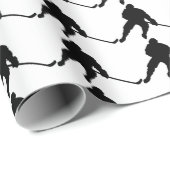 ijshockeyspeler die papier verpakt (Rol Hoek)