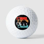 IJshockeyspeler Golfballen (Voorkant)
