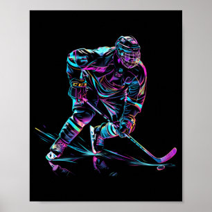 IJshockeyspeler IJshockey Prestatie Poster