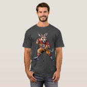 IJshockeyspeler kangoeroe T-shirt (Voorkant volledig)