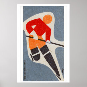 IJshockeyspeler - Matchbox Print - Tsjechische Muu